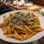 Creamy High Protein Beef Pasta