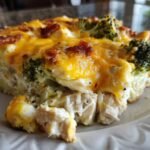 Creamy Low Carb Chicken Casserole with Broccoli and Bacon