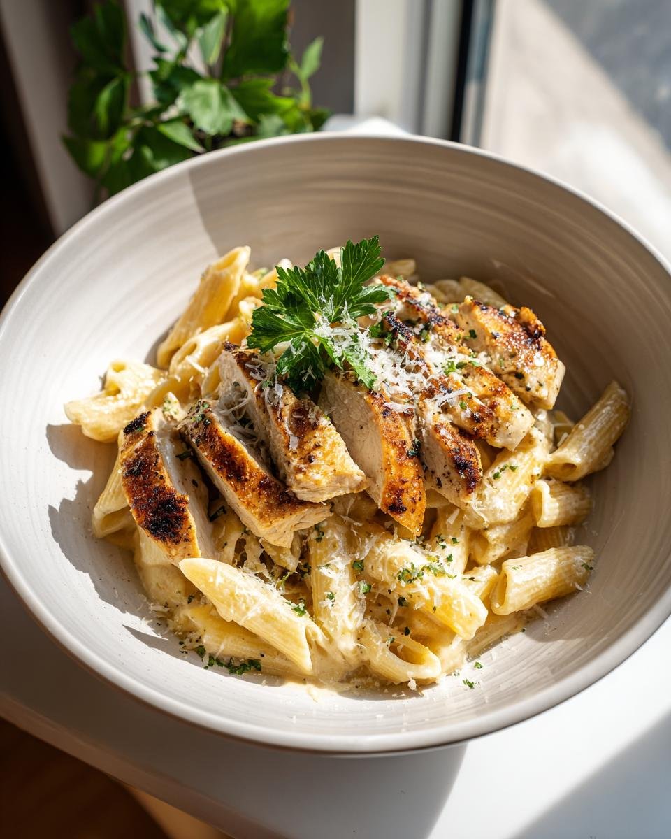 High Protein Garlic Parmesan Pasta Bowls - detail 1