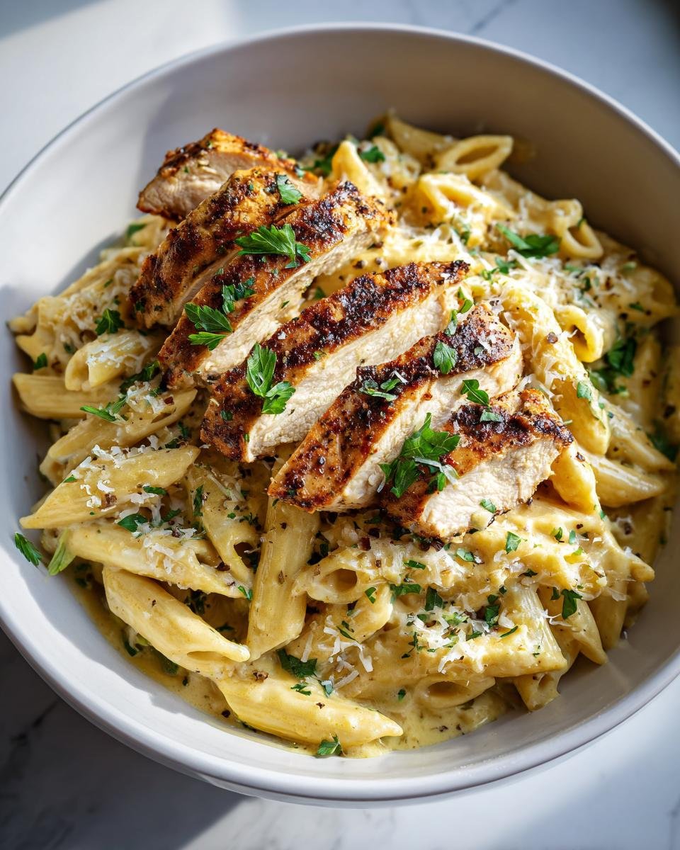 High Protein Garlic Parmesan Pasta Bowls - detail 3