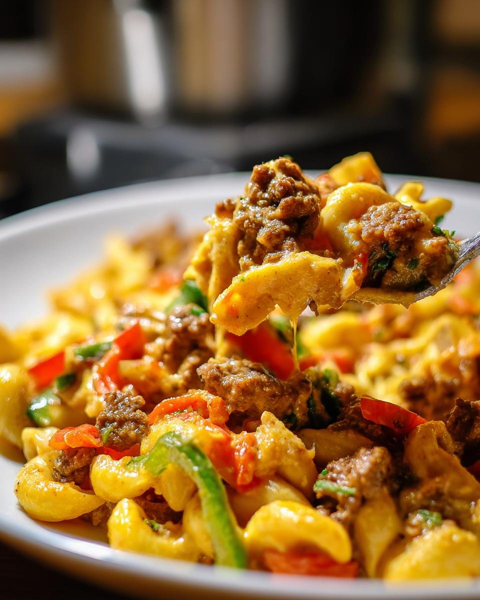Irresistible High-Protein Creamy Philly Cheesesteak Mac & Cheese - detail 2